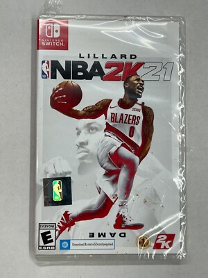 NBA 2 K21 Nintendo Switch Game - Damian Lillard Edition Basketball Sports Gaming