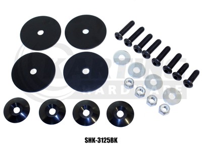 Seat Bolt Mounting American Hardware Kit Black Go Kart Racing