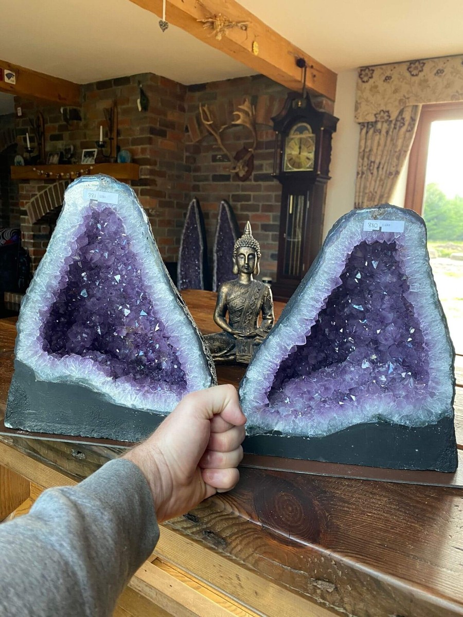 Amethyst Crystal Geode PAIR 880 & 881 - 12kg each