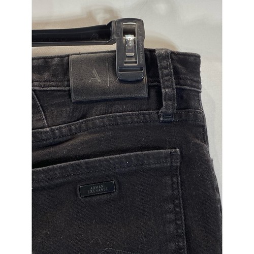A|X ARMANI EXCHANGE Men's Black J14 Skinny-Fit Stretch Denim Jean SZ 34 - Picture 5 of 11