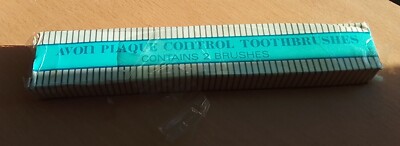 Avon plaque control toothbrushes in original box and not used - seal coming off