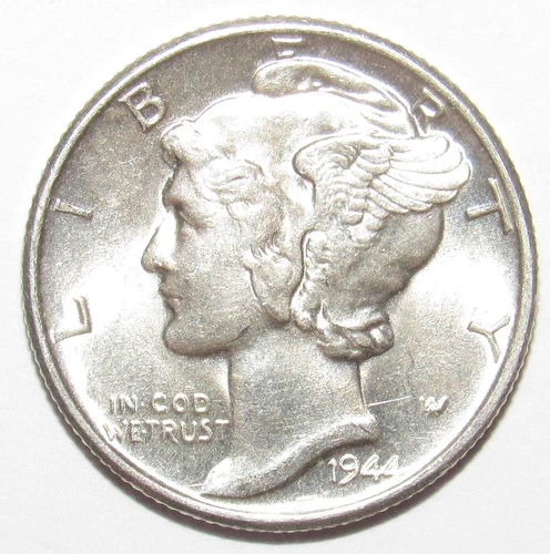 1944 Mercury Dime CH BU (M111)