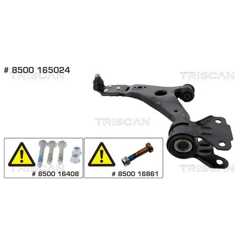 Lenker, RadaufhäNgung Triscan 8500 165024 FüR Ford, Vorderachse Links, AußEn-image