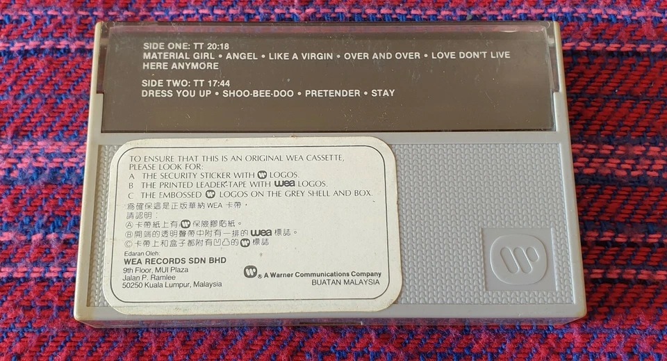 Madonna ~ Like A Virgin ( Malaysia Press ) Cassette - Image 2 of 4