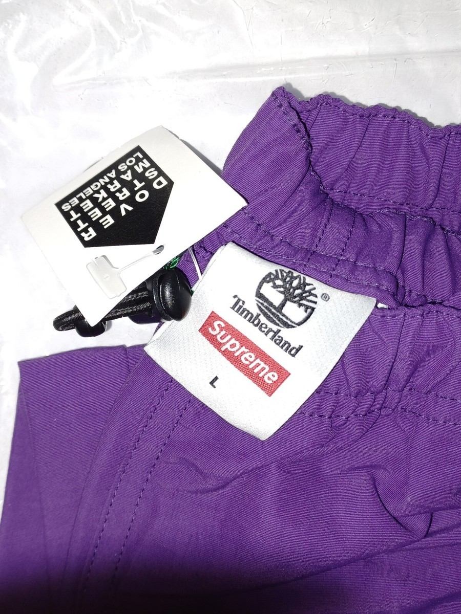 Supreme × Timberland Track Pant  Lサイズ　紫 Size L - Supreme x Timberland Reflective taping track pants