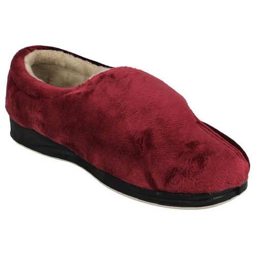 Pantuflas de gancho y correa de bucle para damas almohadillas ajuste ancho EE - Imagen 88 de 98