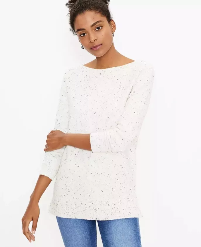Loft boatneck tunic best sale sweater
