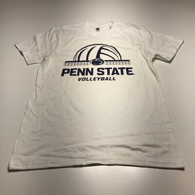 NWT Penn State Nittany Lions Volleyball White Short Sleeve T-Shirt Mens Sz  Small