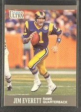 Jim Everett #186 1991 Ultra Los Angeles Rams