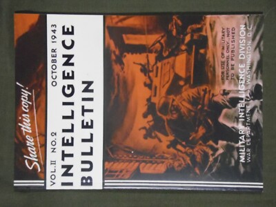 Intelligence Bulletin, October 1943, Volume 2 Number 2 101st 82nd 1st 29th