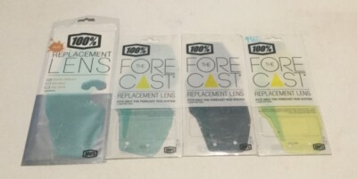 100% GOGGLES REPLACEMENT LENS ACCURI FORECAST MUD SET OF 4 MULTI-PACK 