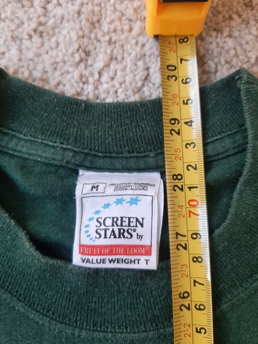NO FUN AT ALL Vintage '90s T Shirt M Tour Skate PUNK Green 00s
