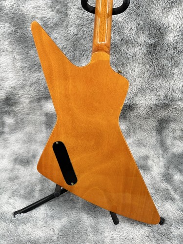 Natural Explorer Pickup HH Chitarra Elettrica Bianco Battipenna Corpo Solido - Foto 9 di 12