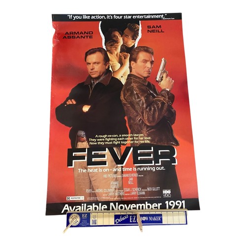 Vintage 1991 “Fever” Movie Poster Armand Assante Sam Neill (39x27)