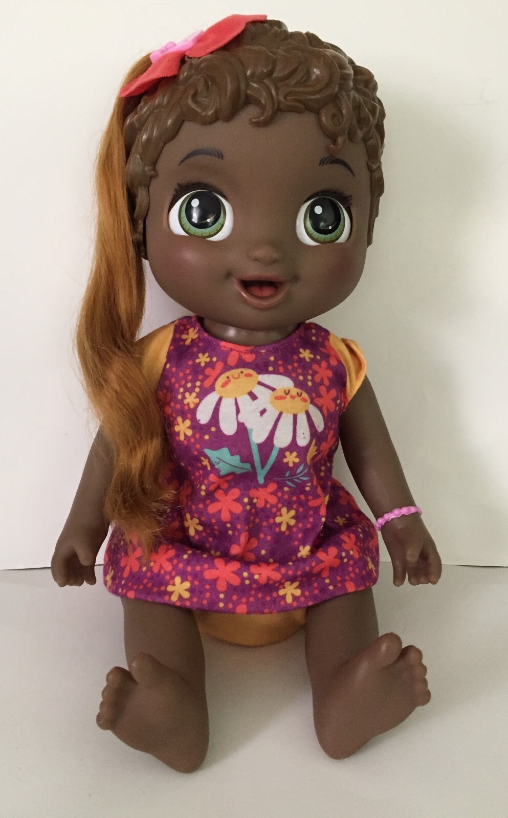 Baby Alive Interactive Doll Growing Red Hair, Talks, Green E