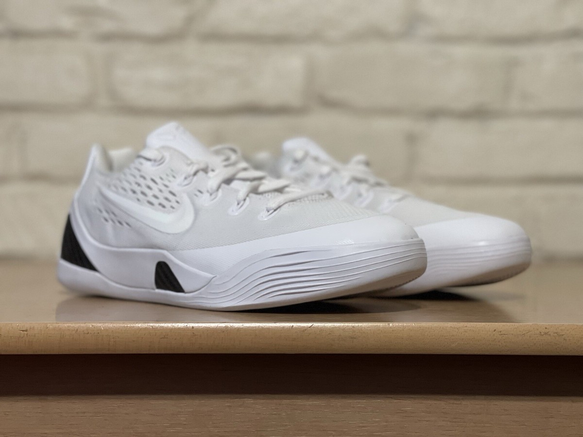 Nike Kobe 9 IX Triple White GS Basketball Shoe FV3607-100 Size 7Y