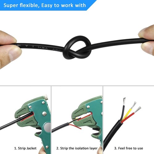 Flexible 100FT Tinned Copper 18 AWG Electrical Wire - PVC Insulated for Safety - Picture 7 of 9