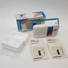 NOS Soundesign AM/FM Portable Radio Model 2204 Color Tunes 90's Retro WORKING