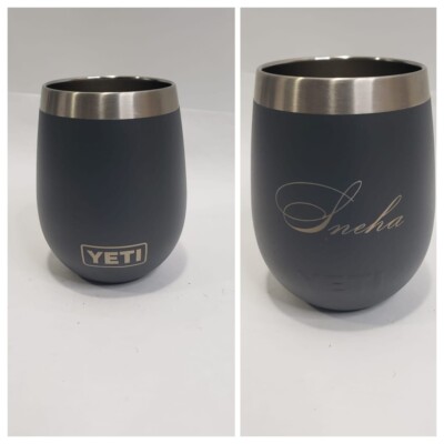 Yeti Sneha Logo 10 oz Insulated Rambler Stainless Steel Tumbler Travel Mug Cup