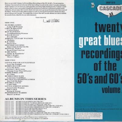 VA 20 Great Blues Recordings Of The 50's and 60's Vol. 2 1984 or