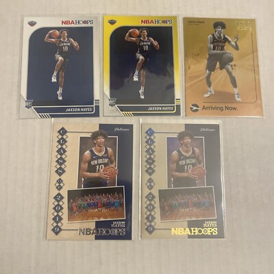 2019-20 Panini NBA Hoops Jaxson Hayes 5 Card Lot Rookie + Insert + Parallel