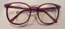 Vintage MAINSTREET Jenny Purple 54/21 P3 Round Eyeglass Frame New Old Stock