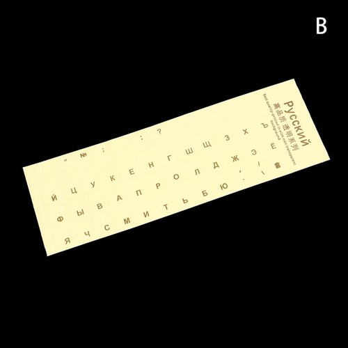 Russian Transparent Keyboard Stickers Language Alphabet Label For Computer - Picture 14 of 21
