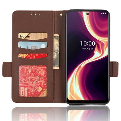 For Boost Mobile Celero 5G Plus 2023 Leather Wallet 3 Card Slots Case Soft Cover