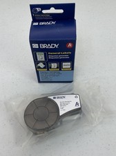 NEW BRADY M21-500-499 BLACK ON WHITE NYLON CLOTH LABEL CARTRIDGE 1/2" x 16'