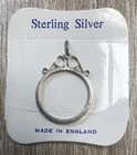Vintage Scissors Design Pendant Charm On Original Card Non Magnetic UK