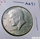 1967 P Kennedy Half Dollar 40% Silver VERY NICE
