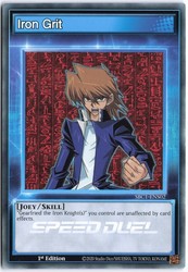 Iron Grit SBC1-ENS02 Speed Duel: Streets of Battle City Common 1st Edition