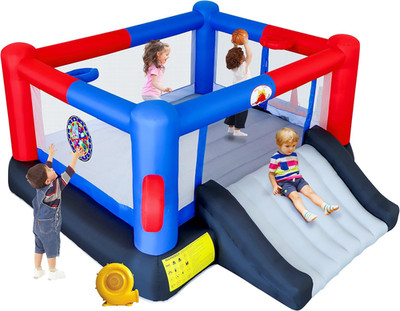 Inflatable Bounce House & Bouncy Castle with Blower, 7 in 1 Jumping Castle, 160X