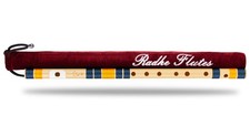Radhe Flutes C Natural PVC Bansuri  Blue Orange A440  Cover Lessons