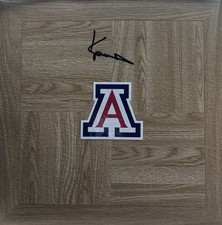 Arizona Wildcats Koa Peat Signed Floor Tile 
