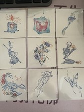 Mermaid Tattoo Stickers Waterproof, 9 Sheets, Colorful Temporary Body Art