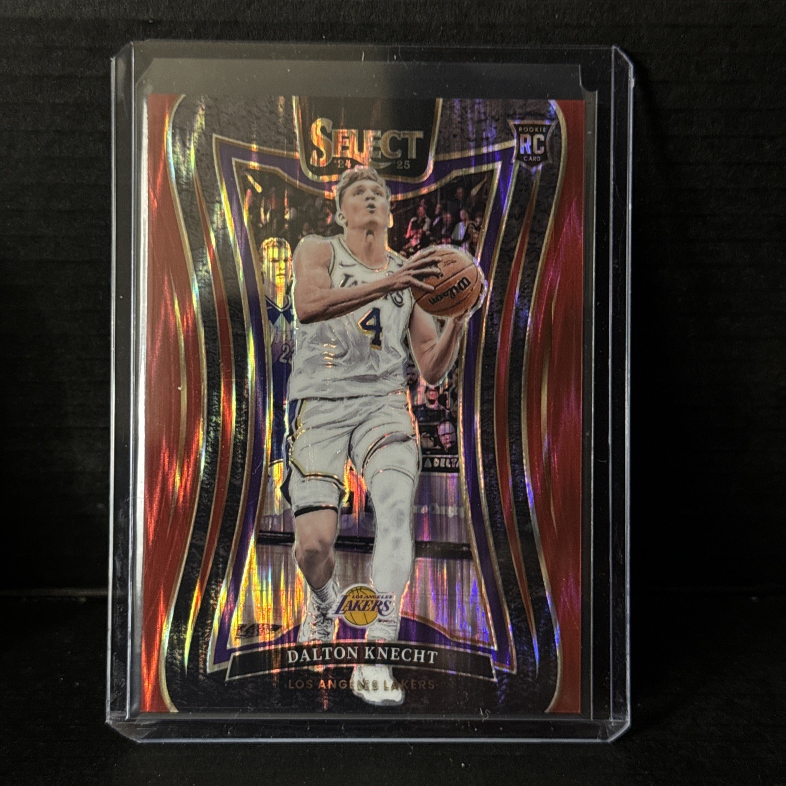2024-25 Panini Select #373 Dalton Knecht Red Flash Prizm /299 RC Rookie Lakers