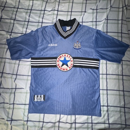 Vintage 1997 1998 Newcastle United Away Football Jersey Adidas XL Made England