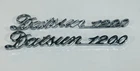 2x Datsun 1200 Sedan B110  1971 New Reproduction Rear Emblems ( Pair )