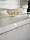 Rare Vintage Pyrex Orange Amish Butterprint #444 Cinderella Mixing Bowl 4 QT