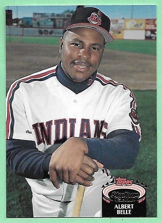 Albert Belle #220 Baseball Cards 1992 Stadium Club trading card — raw and PSA graded price guide