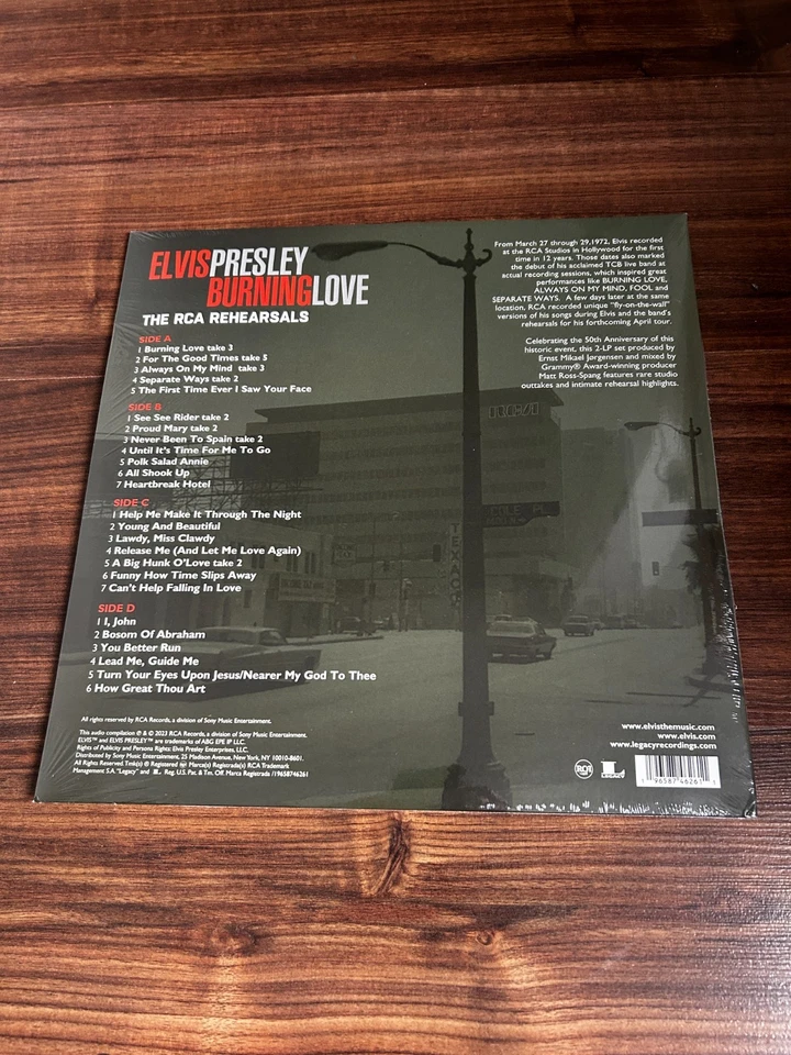 2LPs - Elvis Presley Burning Love - The RCA Rehearsals - Vinyl RSD USA - sealed - Bild 3 von 3