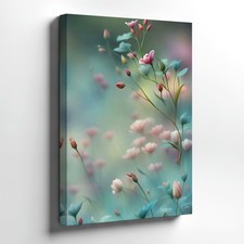 Wall Art Pastel Floral Soft Pink Flowers Dreamy Botanical Large Fine Home Print