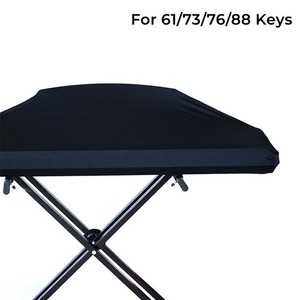 Black Spandex Clavier Housse anti-poussière pour 61/73/76 Clés Lissage garanti