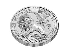 15.6g 0.5oz The Lion and the Eagle 2026 1/2oz Silver Bullion Coin pure .999