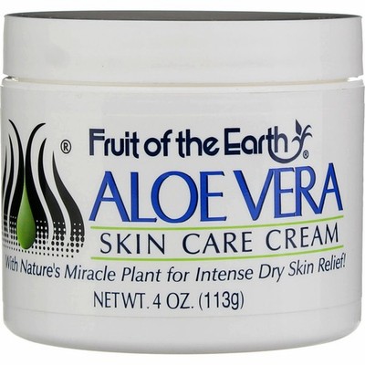 4 Pack Fruit Of The Earth Aloe Vera Skin Care Cream, 4 oz