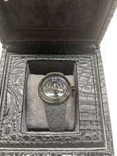 Orologio analogico zaffiro acciaio nero numerato serie Von Dutch SPIRAL come nuovo raro