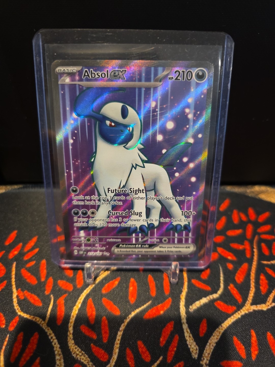 Pokemon Card Absol EX 214/197 Full Art Ultra Rare Obsidian Flames 