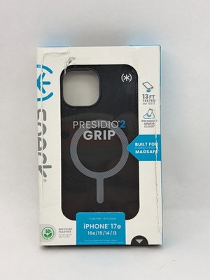 Speck Presidio2 Grip Series Case for MagSafe for iPhone 17E 16E 15 14 13 Black