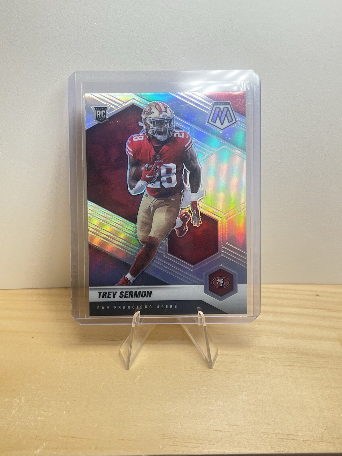 2021 Panini Mosaic - Rookies Trey Sermon #324 Silver Prizm (RC)